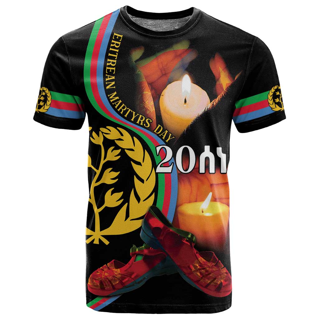 Personalized Afro-Eritrea Maelti Siwuat T shirt Candle Vigil Glory To Our Martyrs Eritrea