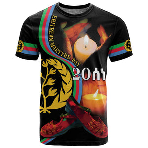 Personalized Afro-Eritrea Maelti Siwuat T shirt Candle Vigil Glory To Our Martyrs Eritrea