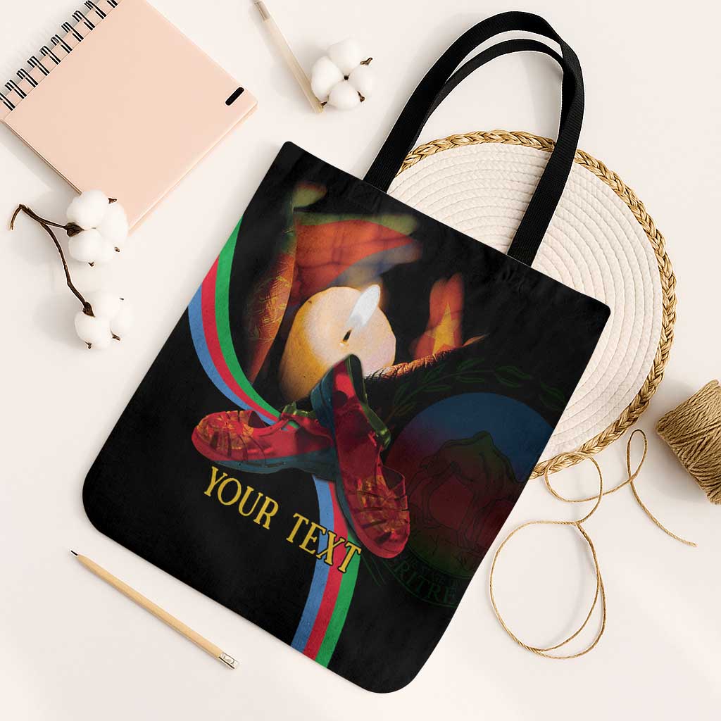 Personalized Afro-Eritrea Maelti Siwuat Tote Bag Candle Vigil Glory To Our Martyrs Eritrea