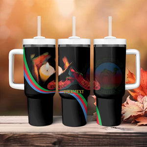 Personalized Afro-Eritrea Maelti Siwuat Tumbler With Handle Candle Vigil Glory To Our Martyrs Eritrea