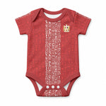 World Football 2026 Egypt Custom Baby Onesie Red Ancient Egyptian Hieroglyphs