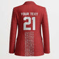 World Football 2026 Egypt Custom Blazer Red Ancient Egyptian Hieroglyphs - African Pride