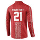 World Football 2026 Egypt Custom Button Sweatshirt Red Ancient Egyptian Hieroglyphs