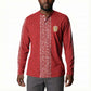 World Football 2026 Egypt Custom Button Sweatshirt Red Ancient Egyptian Hieroglyphs