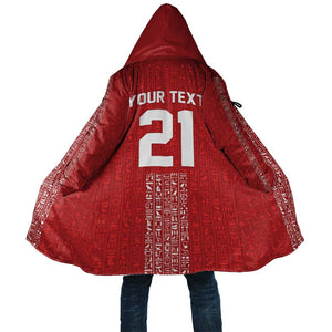 World Football 2026 Egypt Custom Cloak Red Ancient Egyptian Hieroglyphs - African Pride