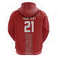 World Football 2026 Egypt Custom Hoodie Red Ancient Egyptian Hieroglyphs - African Pride