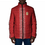 World Football 2026 Egypt Custom Padded Jacket Red Ancient Egyptian Hieroglyphs - African Pride
