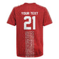 World Football 2026 Egypt Custom Rugby Jersey Red Ancient Egyptian Hieroglyphs LT9