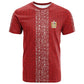 World Football 2026 Egypt Custom T shirt Red Ancient Egyptian Hieroglyphs LT9