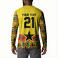 World Football 2026 Ghana Custom Button Sweatshirt Black Stars African Kente Pattern