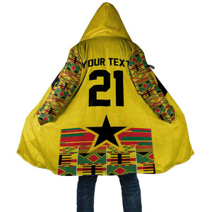 World Football 2026 Ghana Custom Cloak Black Stars African Kente Pattern - African Pride