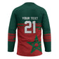 World Football 2026 Morocco Custom Hockey Jersey African Geometric Red Pattern - African Pride