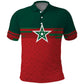 World Football 2026 Morocco Custom Polo Shirt African Geometric Red Pattern LT9