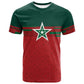 World Football 2026 Morocco Custom T shirt African Geometric Red Pattern LT9
