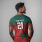 World Football 2026 Morocco Custom T shirt African Geometric Red Pattern LT9