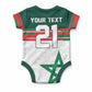 World Football 2026 Morocco Custom Baby Onesie African Geometric White Pattern