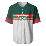 World Football 2026 Morocco Custom Baseball Jersey African Geometric White Pattern LT9
