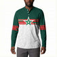 World Football 2026 Morocco Custom Button Sweatshirt African Geometric White Pattern