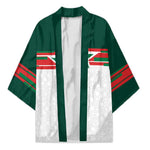 World Football 2026 Morocco Custom Kimono African Geometric White Pattern - African Pride