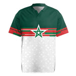 World Football 2026 Morocco Custom Rugby Jersey African Geometric White Pattern LT9