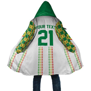 World Football 2026 Senegal Custom Cloak African Kente White Pattern - African Pride