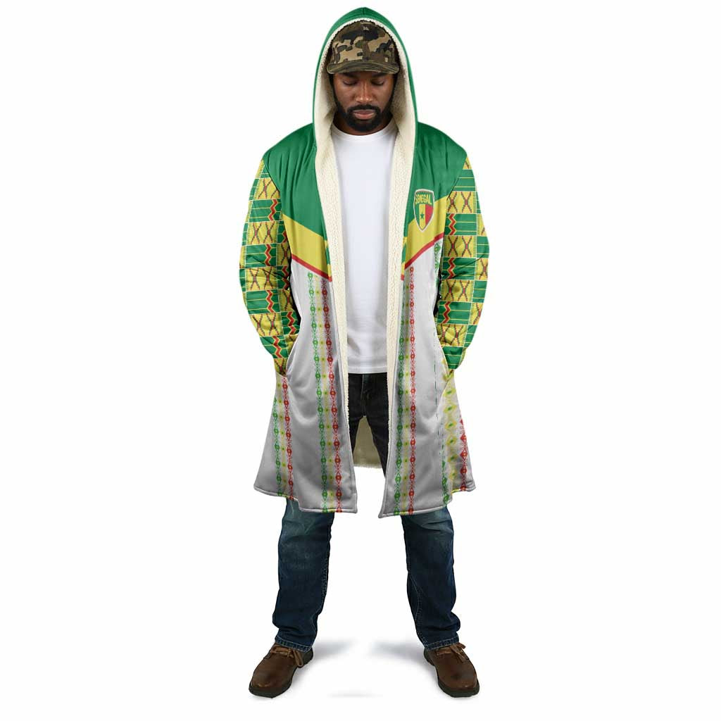 World Football 2026 Senegal Custom Cloak African Kente White Pattern - African Pride