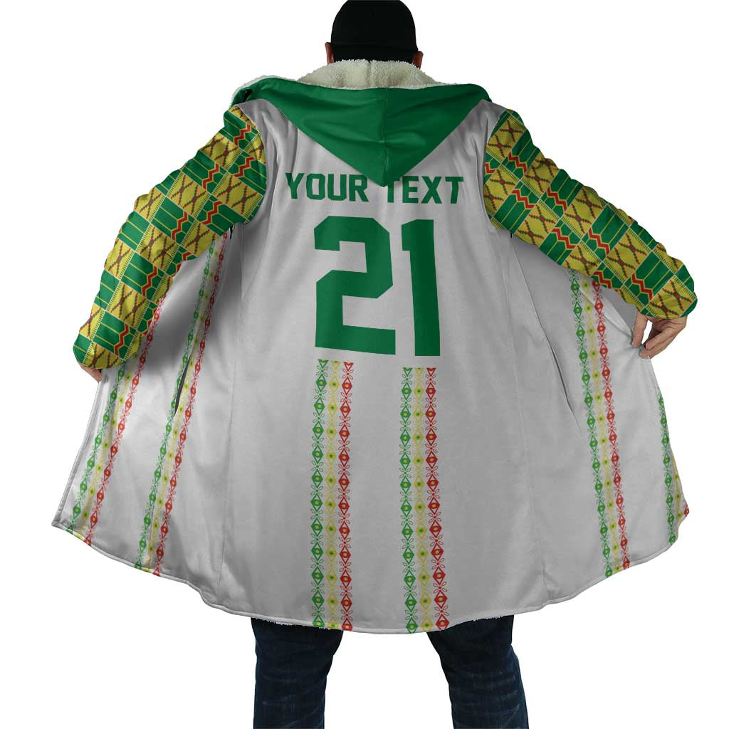 World Football 2026 Senegal Custom Cloak African Kente White Pattern - African Pride