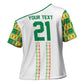 World Football 2026 Senegal Custom Cross Shoulder Shirt African Kente White Pattern - African Pride