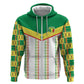 World Football 2026 Senegal Custom Hoodie African Kente White Pattern - African Pride