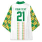 World Football 2026 Senegal Custom Kimono African Kente White Pattern - African Pride
