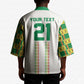 World Football 2026 Senegal Custom Kimono African Kente White Pattern - African Pride