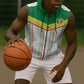 World Football 2026 Senegal Custom Sleeveless Zip Hoodie African Kente White Pattern - African Pride