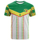 World Football 2026 Senegal Custom T shirt African Kente White Pattern LT9