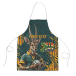 South Africa Rugby Custom Apron Afro Springboks Mascot Sporty Version