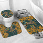 South Africa Rugby Custom Bathroom Set Afro Springboks Mascot Sporty Version