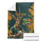 South Africa Rugby Custom Blanket Afro Springboks Mascot Sporty Version