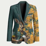 South Africa Rugby Custom Blazer Afro Springboks Mascot Sporty Version