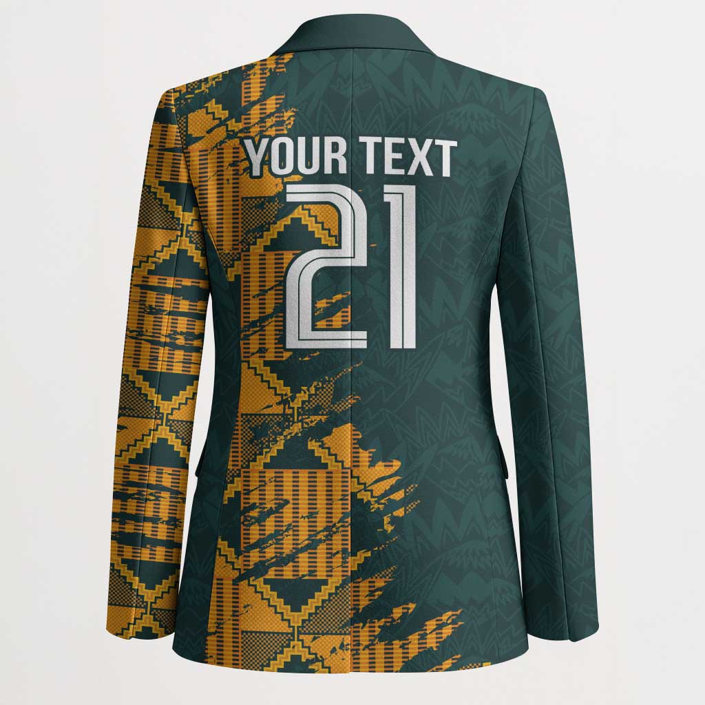 South Africa Rugby Custom Blazer Afro Springboks Mascot Sporty Version