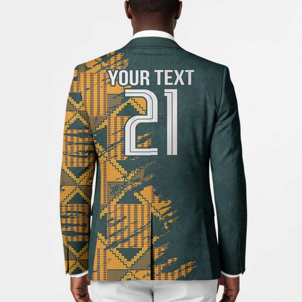 South Africa Rugby Custom Blazer Afro Springboks Mascot Sporty Version
