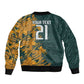 South Africa Rugby Custom Bomber Jacket Afro Springboks Mascot Sporty Version
