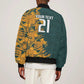 South Africa Rugby Custom Bomber Jacket Afro Springboks Mascot Sporty Version