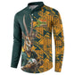 South Africa Rugby Custom Button Sweatshirt Afro Springboks Mascot Sporty Version