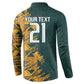 South Africa Rugby Custom Button Sweatshirt Afro Springboks Mascot Sporty Version