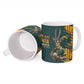 South Africa Rugby Custom Ceramic Mug Afro Springboks Mascot Sporty Version
