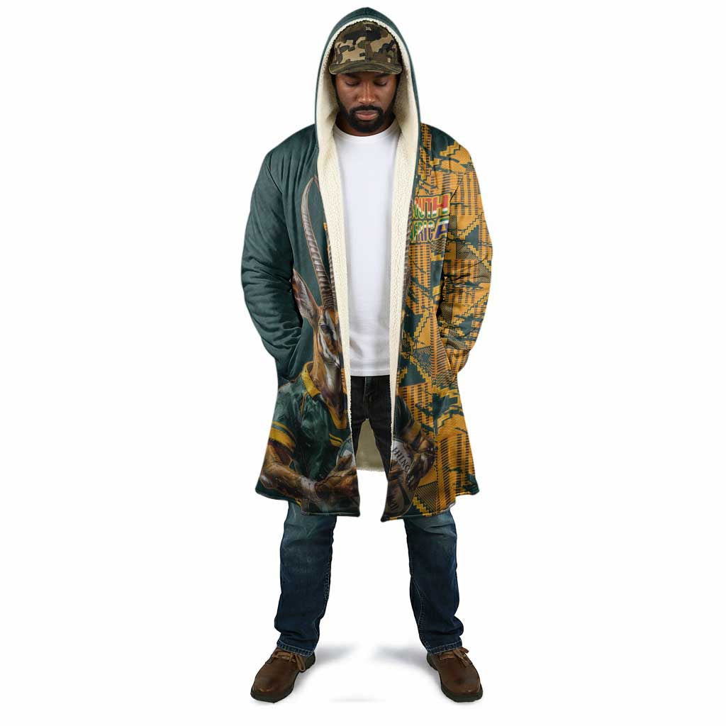 South Africa Rugby Custom Cloak Afro Springboks Mascot Sporty Version