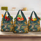 South Africa Rugby Custom Grocery Bag Afro Springboks Mascot Sporty Version