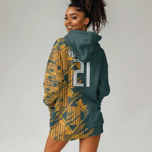 South Africa Rugby Custom Hoodie Dress Afro Springboks Mascot Sporty Version