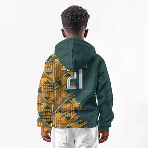 South Africa Rugby Custom Kid Hoodie Afro Springboks Mascot Sporty Version