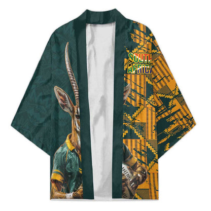 South Africa Rugby Custom Kimono Afro Springboks Mascot Sporty Version