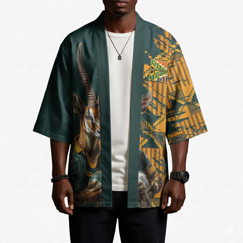 South Africa Rugby Custom Kimono Afro Springboks Mascot Sporty Version